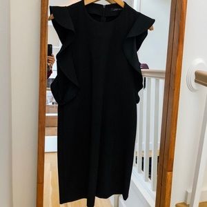 Zara ruffle sleeve dress